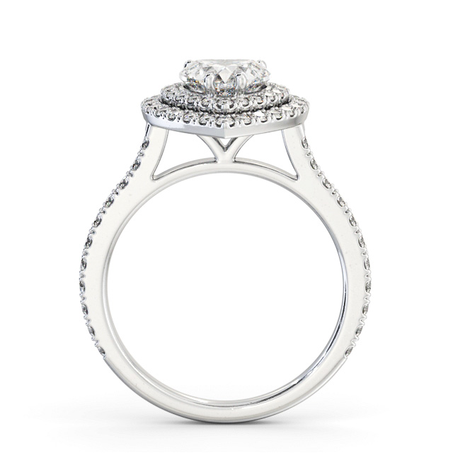 Halo Heart Diamond Engagement Ring Palladium - Libanus ENHE17_WG_UP