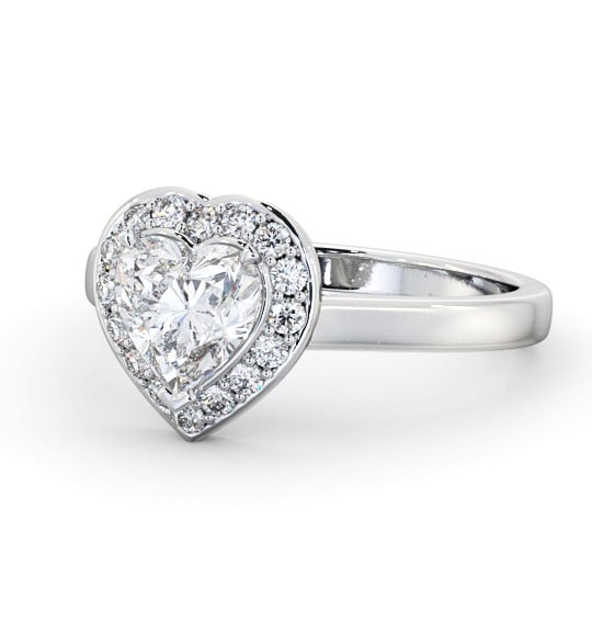 Halo Heart Diamond Engagement Ring Platinum ENHE18_WG_THUMB2 
