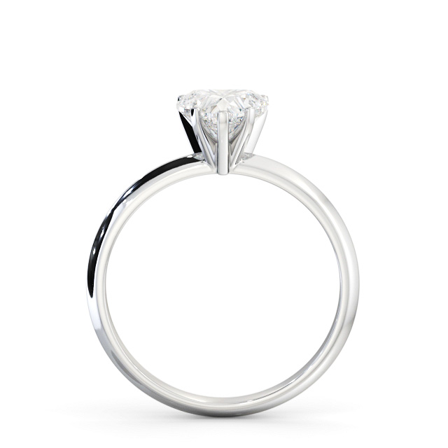 Heart Diamond Engagement Ring Palladium Solitaire - Ilton ENHE19_WG_UP