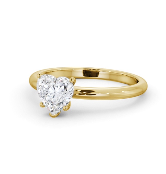  Heart Diamond Engagement Ring 18K Yellow Gold Solitaire - Addinston ENHE20_YG_THUMB2 