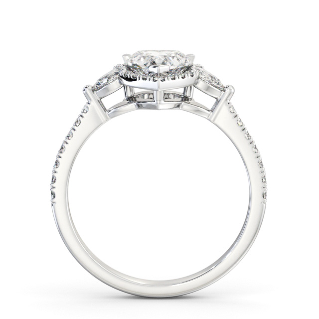 Halo Heart Diamond Engagement Ring Palladium - Gilmore ENHE23_WG_UP