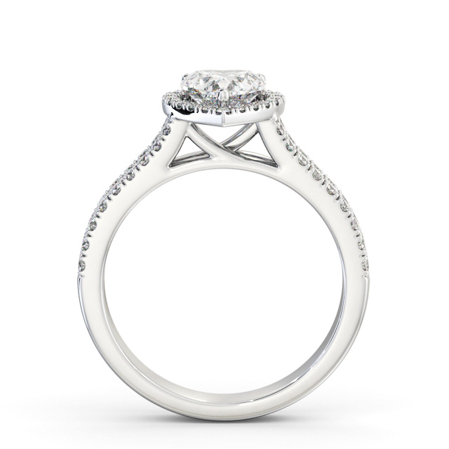 Halo Heart Diamond Engagement Ring Palladium - Lael ENHE24_WG_UP
