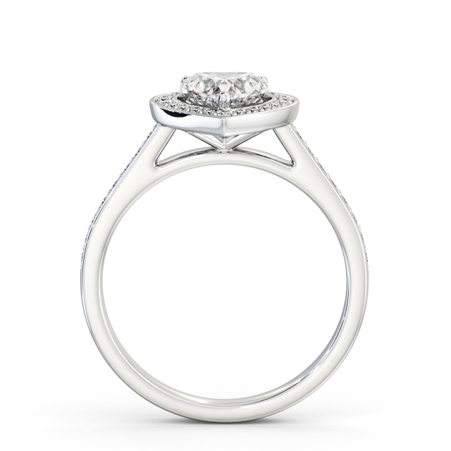 Halo Heart Diamond Engagement Ring Palladium - Tasmin ENHE25_WG_UP