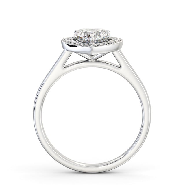 Halo Heart Diamond Engagement Ring Palladium - Moore ENHE26_WG_UP