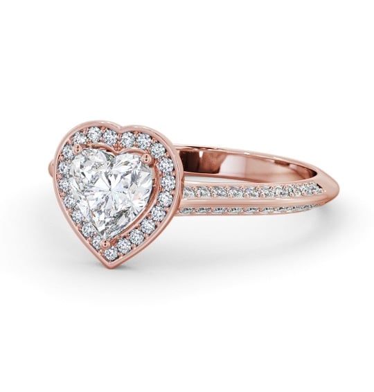  Halo Heart Diamond Engagement Ring 9K Rose Gold - Libbie ENHE28_RG_THUMB2 