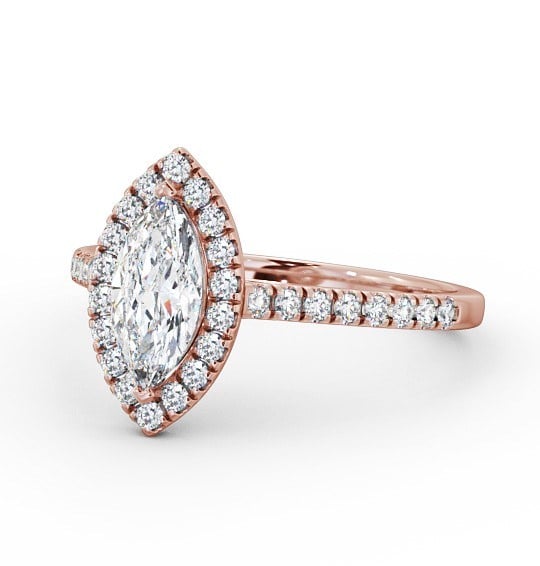  Halo Marquise Diamond Engagement Ring 9K Rose Gold - Millie ENMA10_RG_THUMB2 