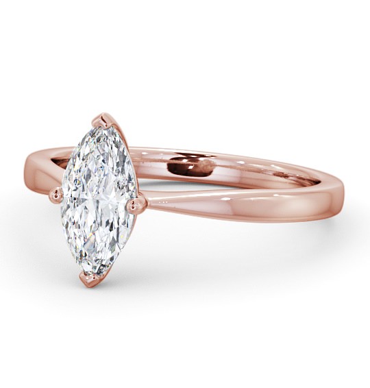  Marquise Diamond Engagement Ring 9K Rose Gold Solitaire - Calanais ENMA15_RG_THUMB2 