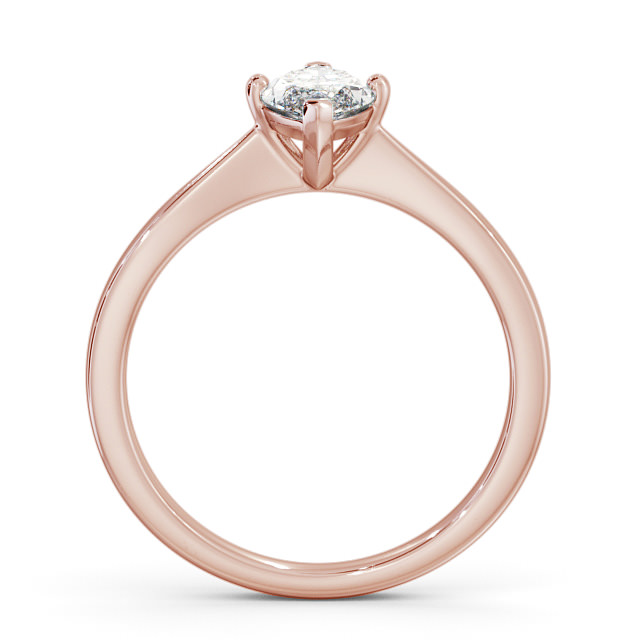Marquise Diamond Engagement Ring 9K Rose Gold Solitaire - Calanais ENMA15_RG_UP