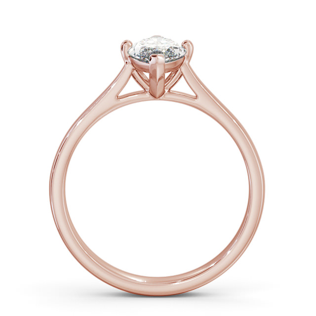 Marquise Diamond Engagement Ring 9K Rose Gold Solitaire - Decima ENMA16_RG_UP