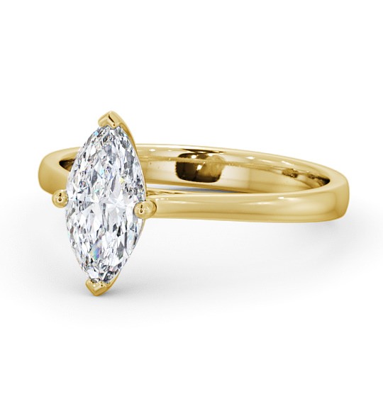 Marquise Diamond Classic 4 Prong Engagement Ring 18K Yellow Gold Solitaire ENMA16_YG_THUMB2 