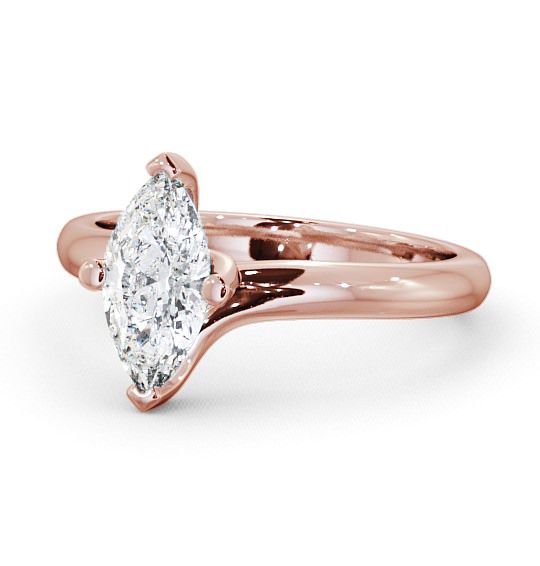  Marquise Diamond Engagement Ring 18K Rose Gold Solitaire - Awkley ENMA1_RG_THUMB2 