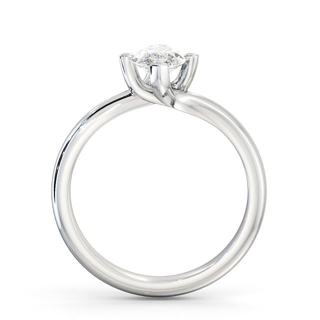 Marquise Diamond Engagement Ring Palladium Solitaire - Awkley ENMA1_WG_UP