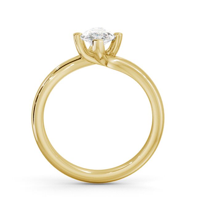 Marquise Diamond Engagement Ring 18K Yellow Gold Solitaire - Awkley ENMA1_YG_UP