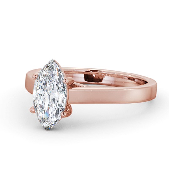  Marquise Diamond Engagement Ring 9K Rose Gold Solitaire - Asterby ENMA22_RG_THUMB2 
