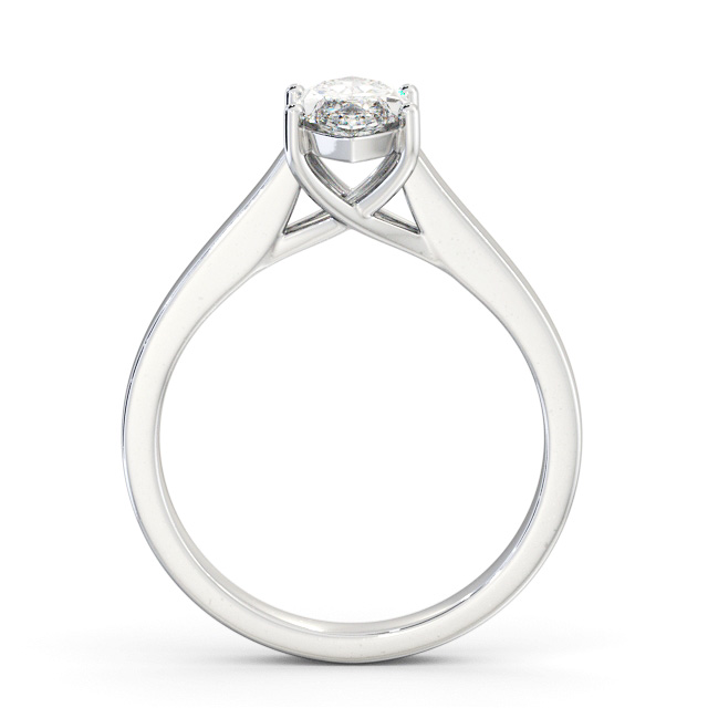 Marquise Diamond Engagement Ring Platinum Solitaire - Asterby ENMA22_WG_UP