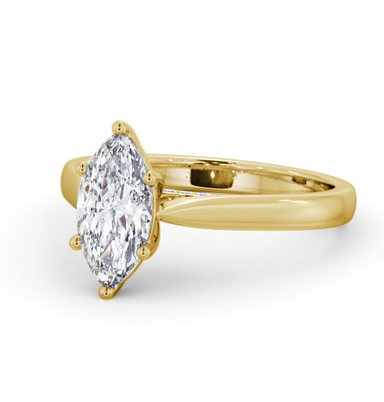  Marquise Diamond Engagement Ring 9K Yellow Gold Solitaire - Lidsey ENMA24_YG_THUMB2 