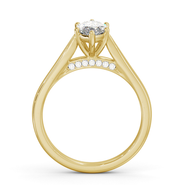 Marquise Diamond Engagement Ring 18K Yellow Gold Solitaire - Lidsey ENMA24_YG_UP