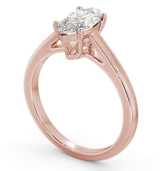 Marquise Diamond 4 Prong Engagement Ring 9K Rose Gold Solitaire ENMA25_RG_THUMB1