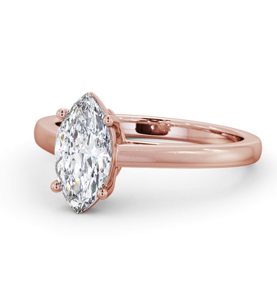  Marquise Diamond Engagement Ring 9K Rose Gold Solitaire - Nasam ENMA25_RG_THUMB2 