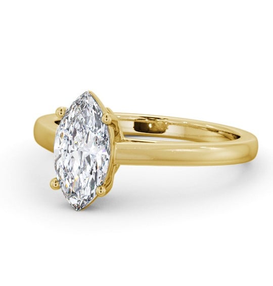  Marquise Diamond Engagement Ring 18K Yellow Gold Solitaire - Nasam ENMA25_YG_THUMB2 