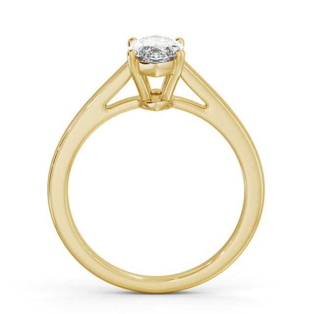 Marquise Diamond Engagement Ring 18K Yellow Gold Solitaire - Nasam ENMA25_YG_UP