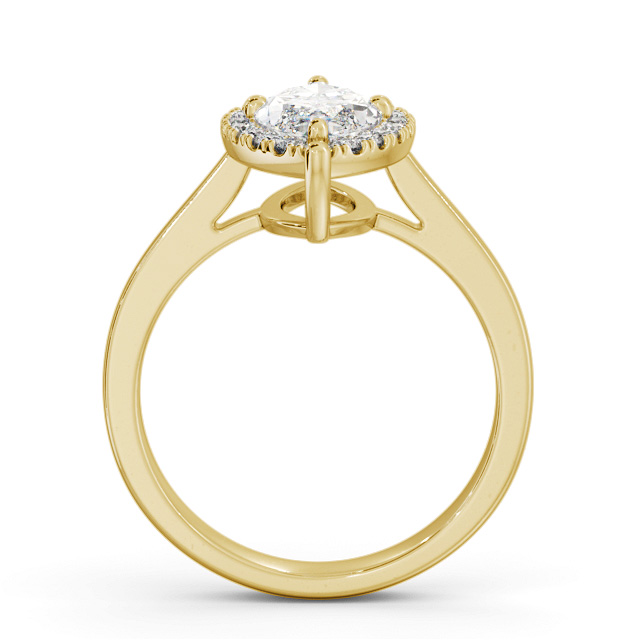 Halo Marquise Diamond Engagement Ring 18K Yellow Gold - Wirdsley ENMA26_YG_UP