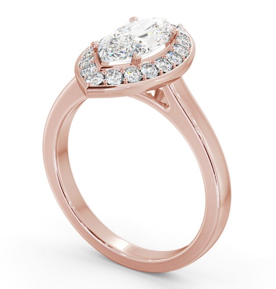  Halo Marquise Diamond Engagement Ring 18K Rose Gold - Maraig ENMA29_RG_THUMB1 