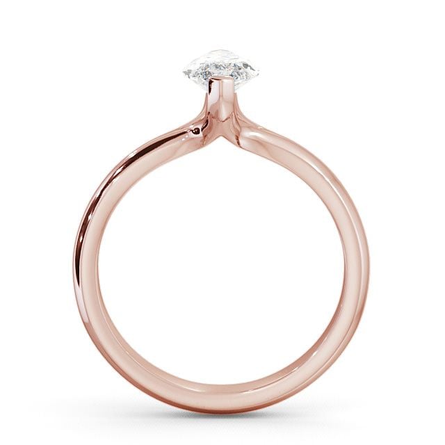 Marquise Diamond Engagement Ring 9K Rose Gold Solitaire - Bisley ENMA2_RG_UP