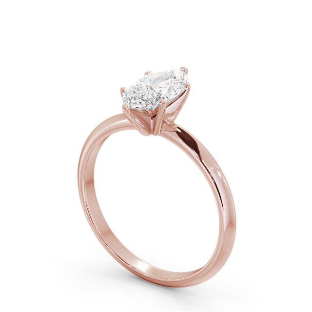 Marquise Diamond Engagement Ring 9K Rose Gold Solitaire - Brieana ENMA30_RG_SIDE