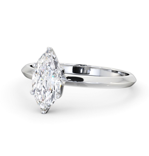  Marquise Diamond Engagement Ring Platinum Solitaire - Brieana ENMA30_WG_THUMB2 
