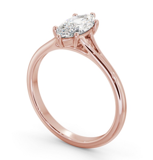 Marquise Diamond Floating Head Design Engagement Ring 18K Rose Gold Solitaire ENMA31_RG_THUMB1