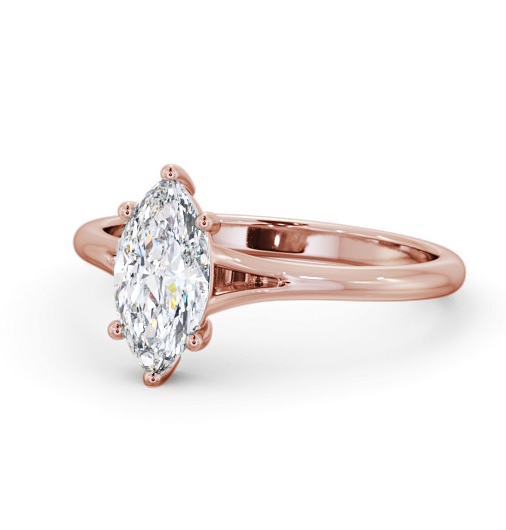  Marquise Diamond Engagement Ring 18K Rose Gold Solitaire - Felix ENMA31_RG_THUMB2 