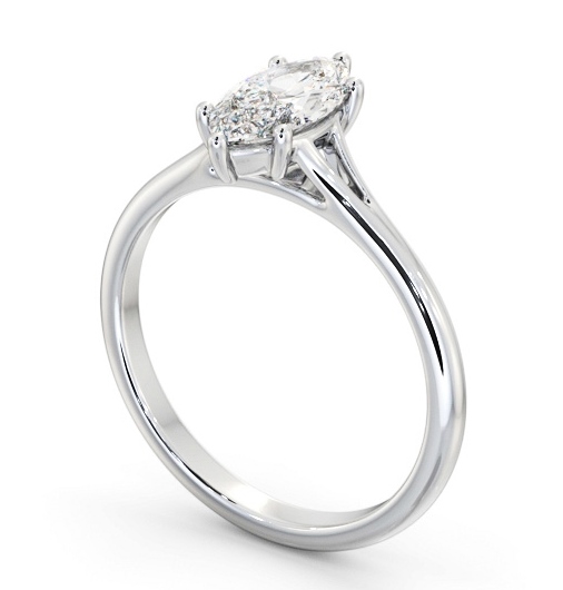 Marquise Diamond Floating Head Design Engagement Ring Platinum Solitaire ENMA31_WG_THUMB1 