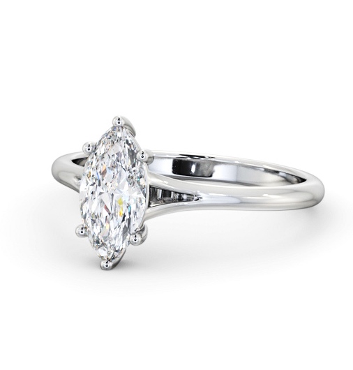  Marquise Diamond Engagement Ring Palladium Solitaire - Felix ENMA31_WG_THUMB2 
