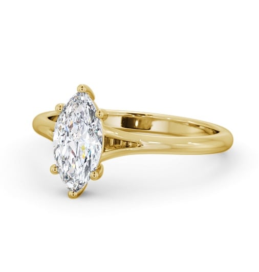  Marquise Diamond Engagement Ring 9K Yellow Gold Solitaire - Felix ENMA31_YG_THUMB2 