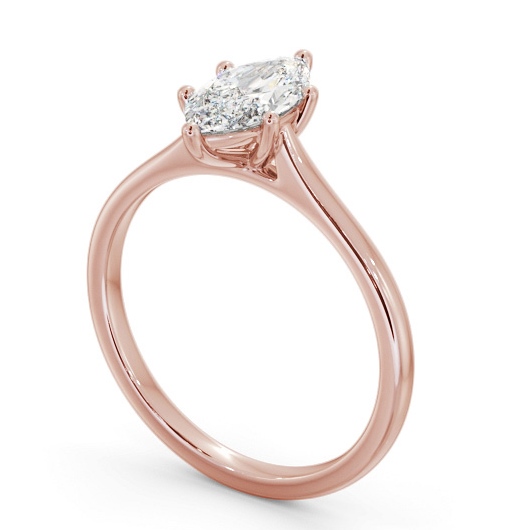 Marquise Diamond Engagement Ring 9K Rose Gold Solitaire - Davenham ENMA32_RG_THUMB1