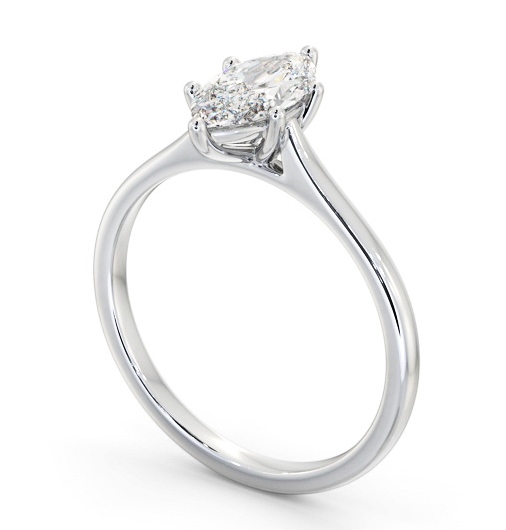  Marquise Diamond Engagement Ring 9K White Gold Solitaire - Davenham ENMA32_WG_THUMB1 