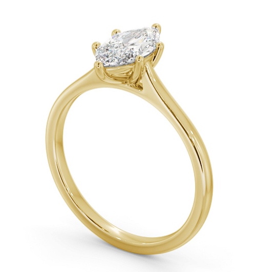 Marquise Diamond Classic 6 Prong Engagement Ring 18K Yellow Gold Solitaire ENMA32_YG_THUMB1