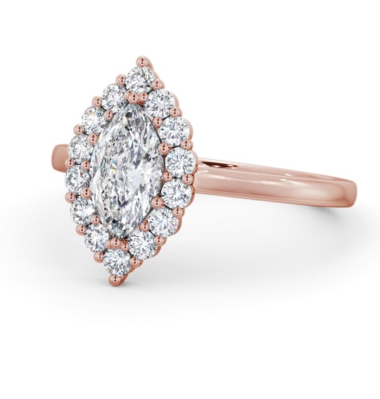  Halo Marquise Diamond Engagement Ring 18K Rose Gold - Avila ENMA34_RG_THUMB2 