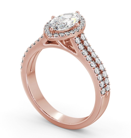  Halo Marquise Diamond Engagement Ring 9K Rose Gold - Redmond ENMA36_RG_THUMB1 