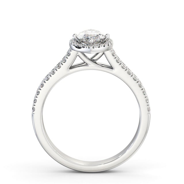 Halo Marquise Diamond Engagement Ring 18K White Gold - Redmond ENMA36_WG_UP