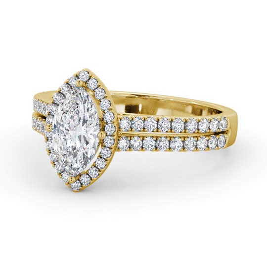  Halo Marquise Diamond Engagement Ring 18K Yellow Gold - Redmond ENMA36_YG_THUMB2 