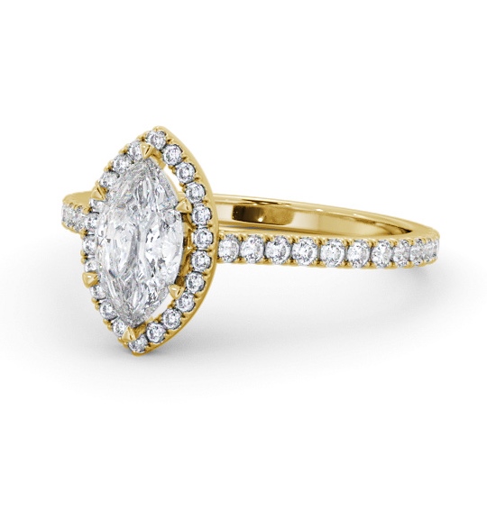  Halo Marquise Diamond Engagement Ring 18K Yellow Gold - Harlow ENMA38_YG_THUMB2 