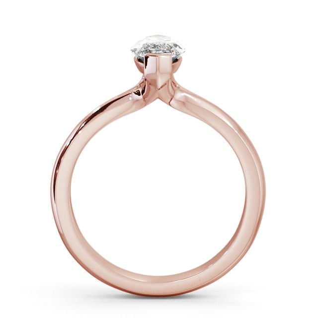 Marquise Diamond Engagement Ring 9K Rose Gold Solitaire - Hessay ENMA3_RG_UP