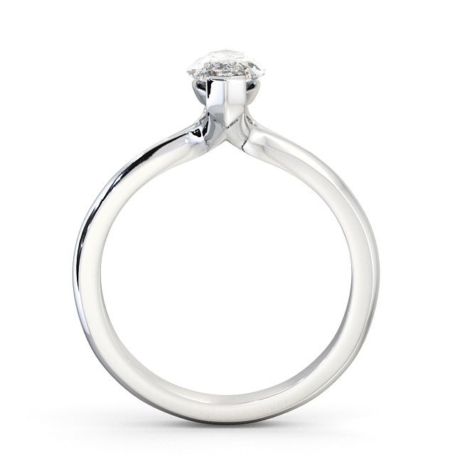 Marquise Diamond Engagement Ring Palladium Solitaire - Hessay ENMA3_WG_UP