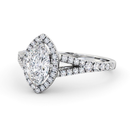  Halo Marquise Diamond Engagement Ring Palladium - Agatha ENMA40_WG_THUMB2 