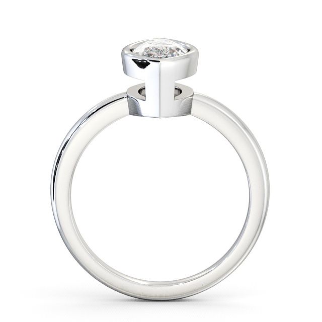 Marquise Diamond Engagement Ring Palladium Solitaire - Langley ENMA4_WG_UP