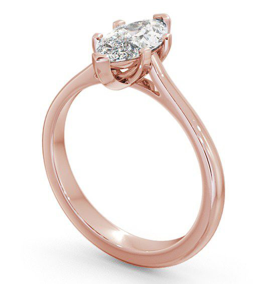 Marquise Diamond 6 Prong Engagement Ring 9K Rose Gold Solitaire ENMA5_RG_THUMB1