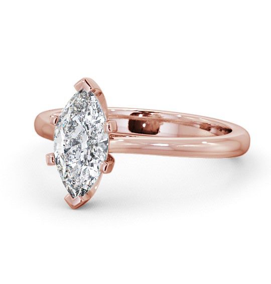  Marquise Diamond Engagement Ring 9K Rose Gold Solitaire - Muir ENMA5_RG_THUMB2 