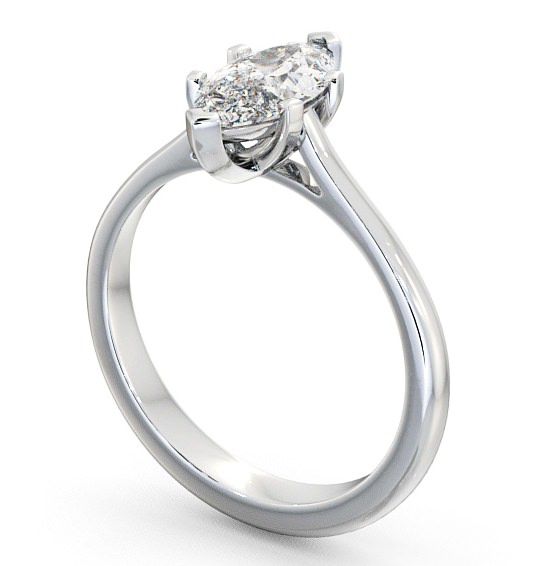 Marquise Diamond 6 Prong Engagement Ring 9K White Gold Solitaire ENMA5_WG_THUMB1